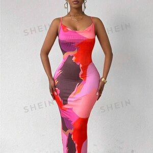 Long length bodycon dress